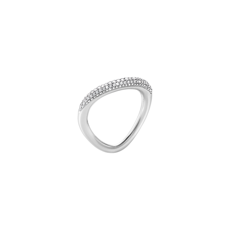 Georg Jensen - Offspring, Ring, Sølv, Diamant, Pavé, 20000135 Size 3 (52-53)
