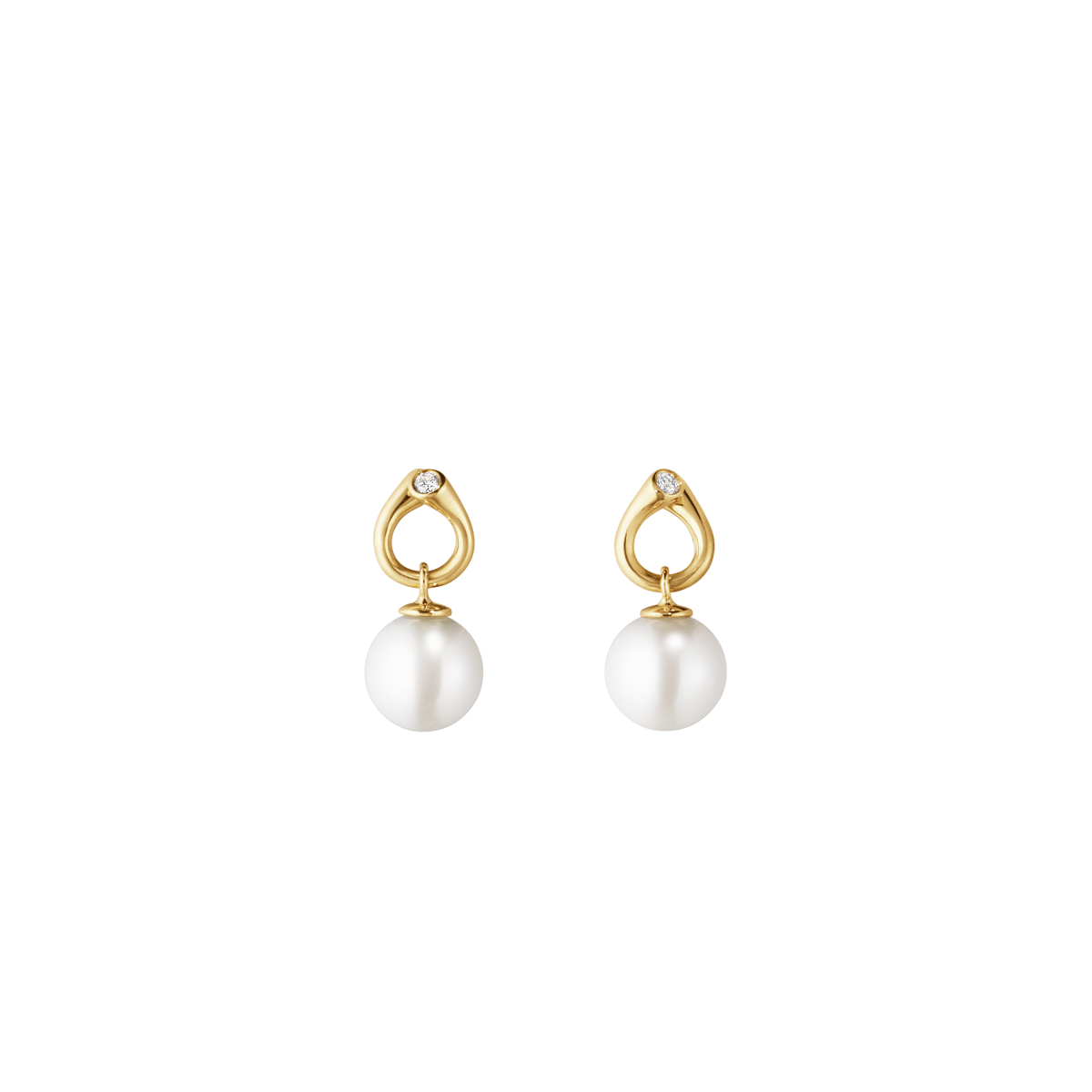 Georg Jensen - Magic Øreringe - 18 Karat Guld/Brillant/perle - 3519643