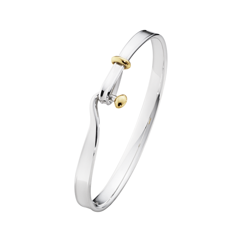 Georg Jensen - Torun Armring - Sølv - 18kt guld - 20000546 Medium