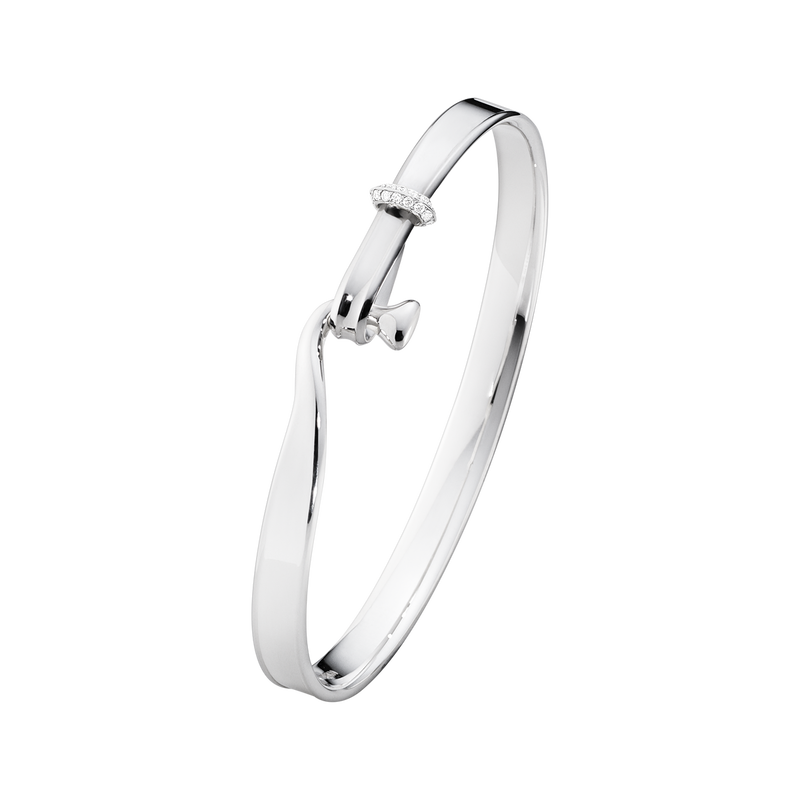 Georg Jensen: Torun Armring - Sølv - Diamanter - 20000547 Large