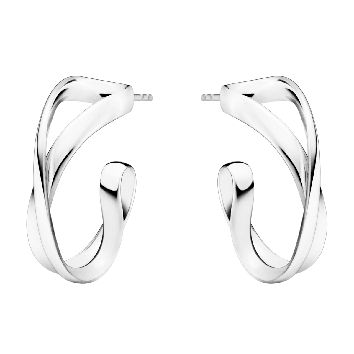 Georg Jensen - Infinity ørering Lille- Sølv - 3539283