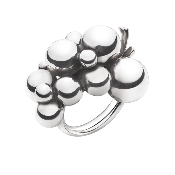 Georg Jensen: Moonlight Grapes Ring - Stor - Sølv - 20000334 54