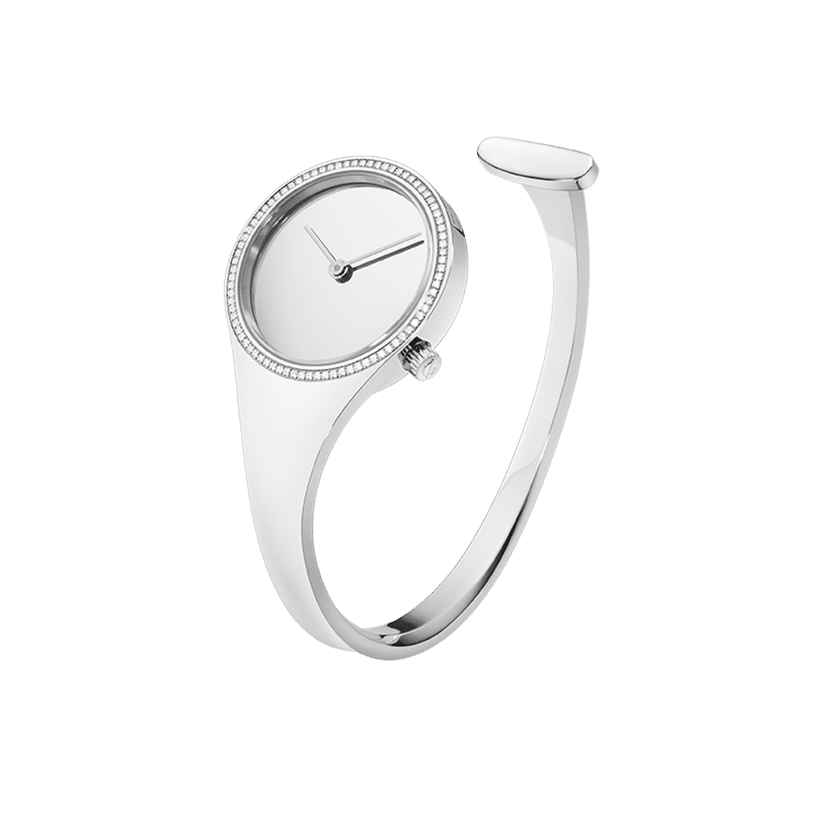 Georg Jensen Ure - VIVIANNA - 27 mm, kvarts, spejlskive, diamant krans M - 150 mm