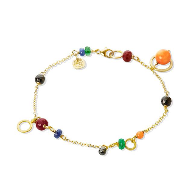 Dulong - Piccolo Armbånd - Guld/Ædelstene - 104150A72-3 - PIC4-A1106
