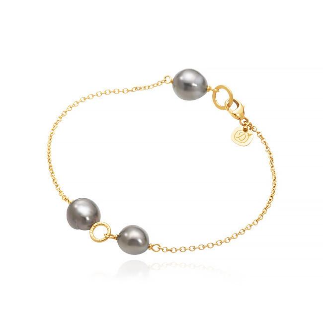 Dulong - Piccolo Armbånd - Guld Tahitiperler - 104150A65-1