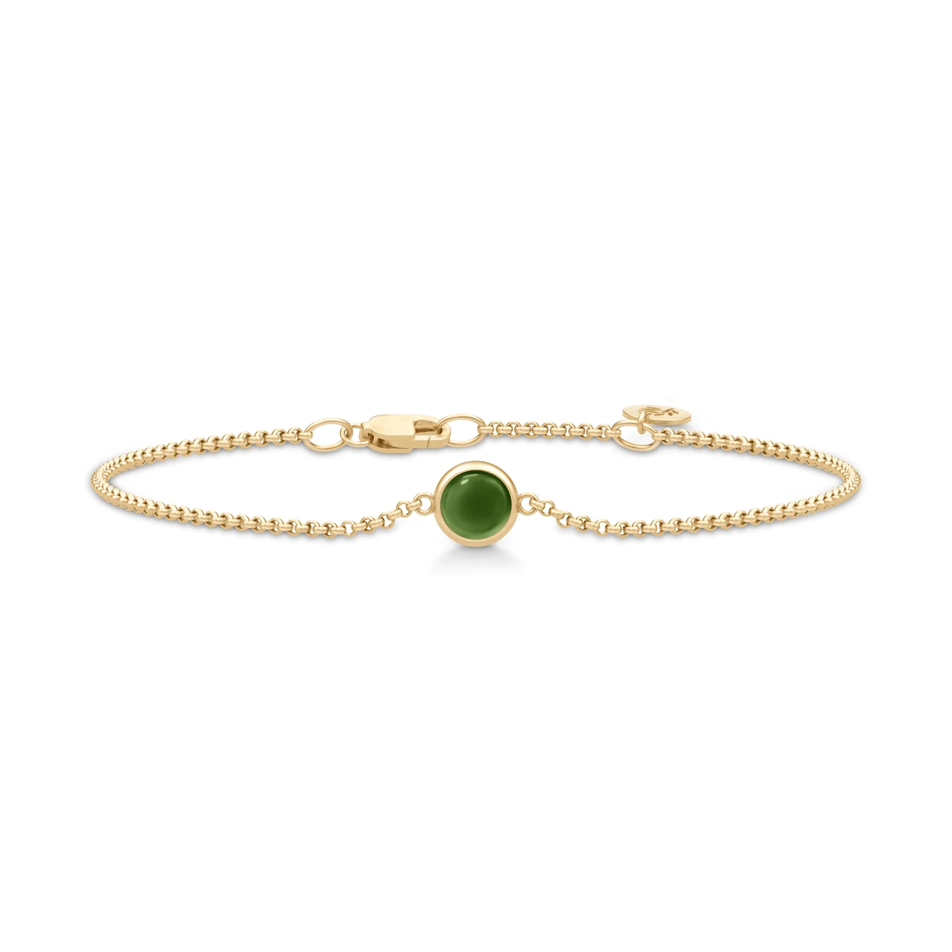 Julie Sandlau - Primini Armbånd - Moss Green - Forgyldt sølv - BR258GDMGCR