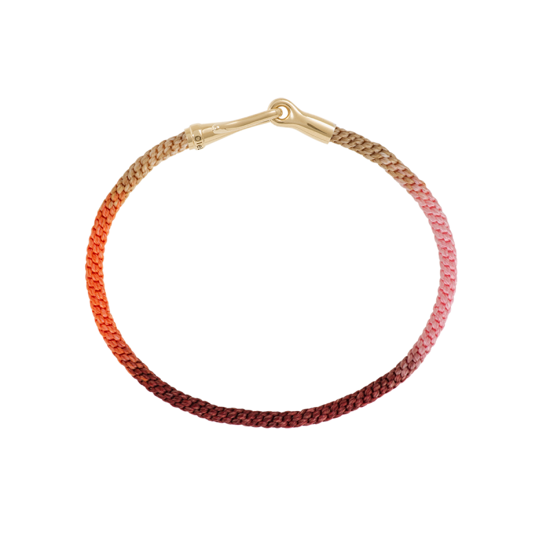 OLE LYNGGAARD COPENHAGEN - Life Armbånd Guld/Berry - A3040-414 19 cm