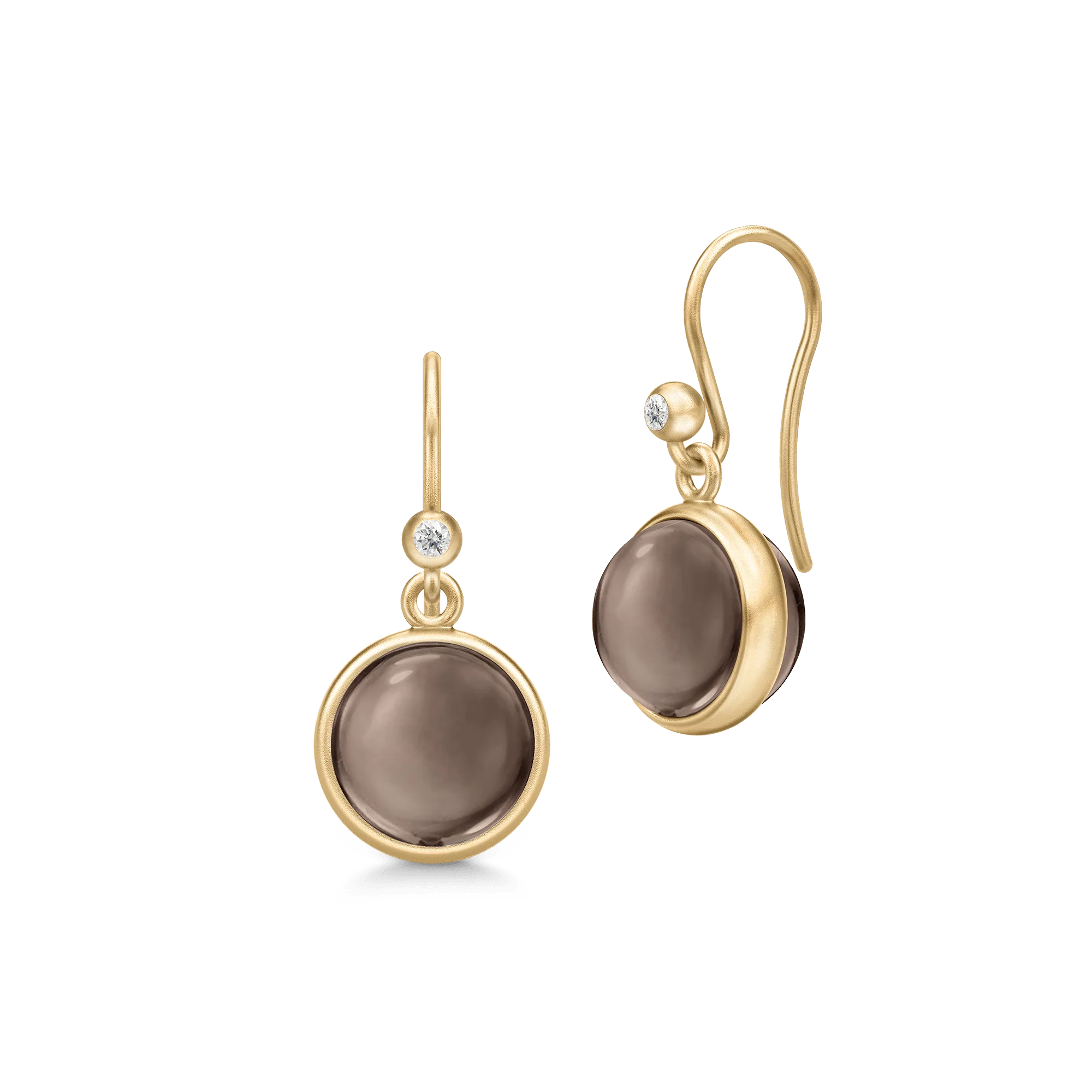 Julie Sandlau - Prime Øreringe - Guld - kvarts - Diamanter - YG14-HKS772SQ